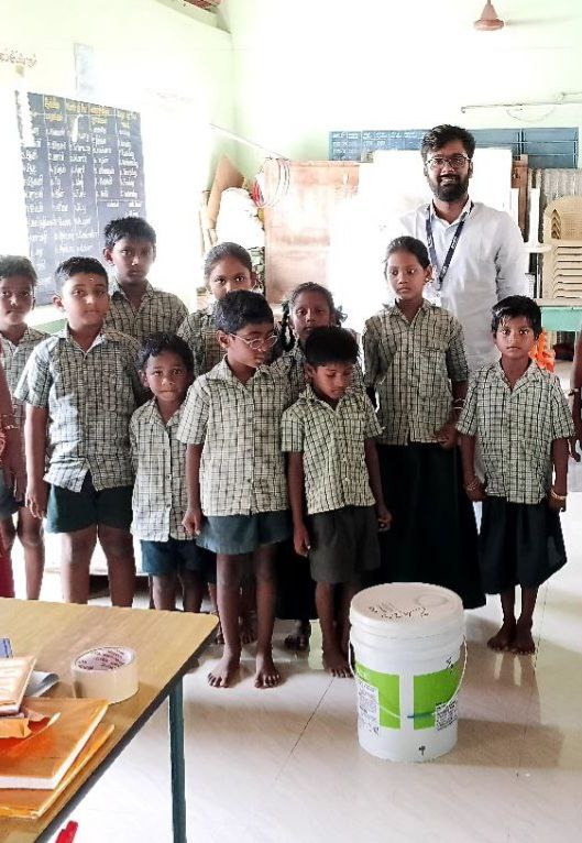 Jaysel team interacting with school teachers and students